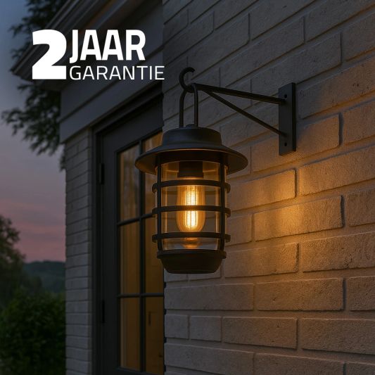 2 stuks Zwarte solarlamp Sting - hanglamp, priklamp en tafellamp-in 1