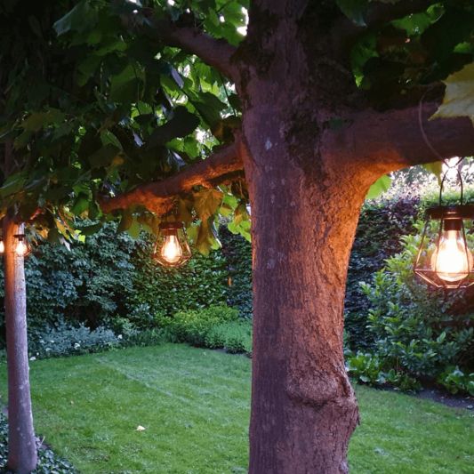 3 stuks Solar LED lamp Vogue zwarte buitenlamp op zonne energie