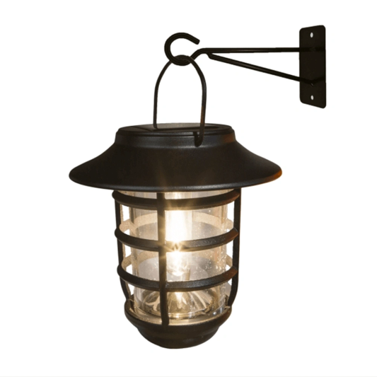 2 stuks Zwarte solarlamp Sting - hanglamp, priklamp en tafellamp-in 1