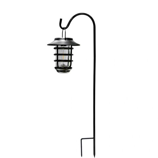 3 stuks Zwarte solarlamp Sting - hanglamp, priklamp en tafellamp-in 1
