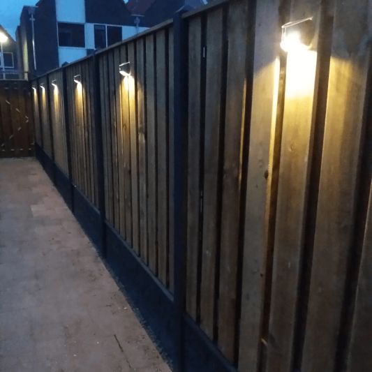 3X Solar wandlamp Flint RVS met bewegingsmelder op zonne energie