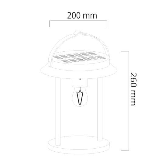 Brendz Solar Tafellamp Tampa | Rond