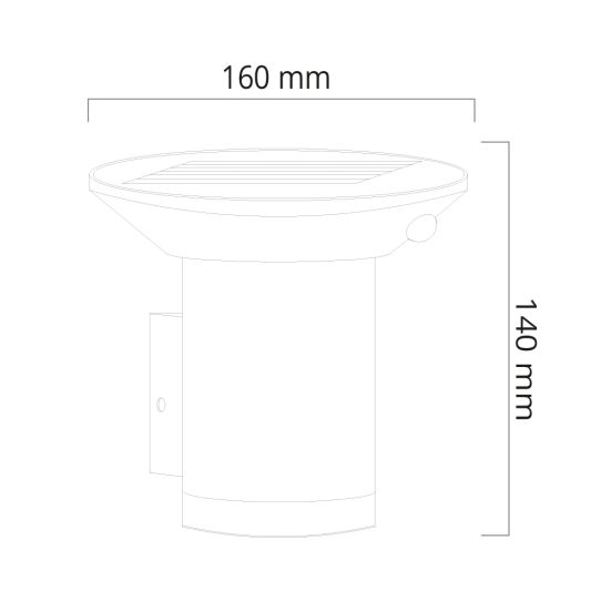 Brendz Solar Wandlamp Juba