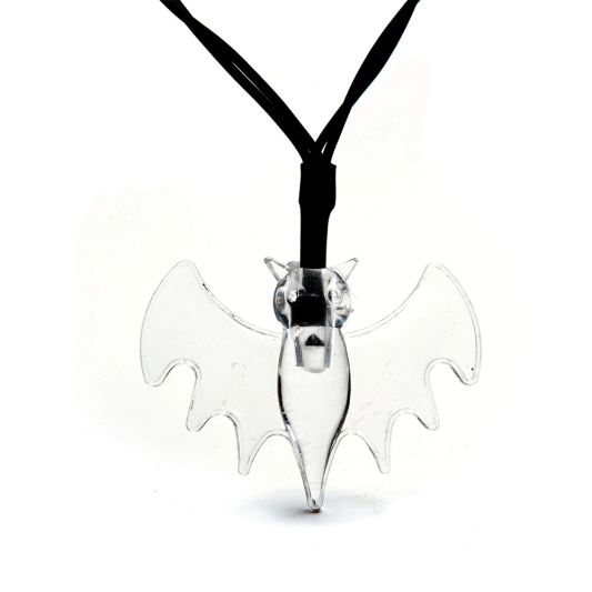 Halloween solar lichtsnoer vleermuis - met 50 paarse leds