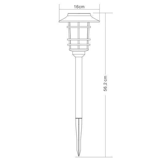 Set van 4 linkbare solarlampen
