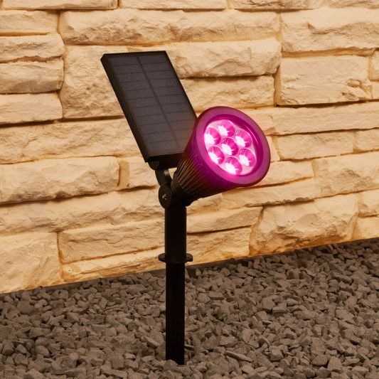 Slimme solar spot Highlight RGB met grondspies - Bedienen via de Smart Life app
