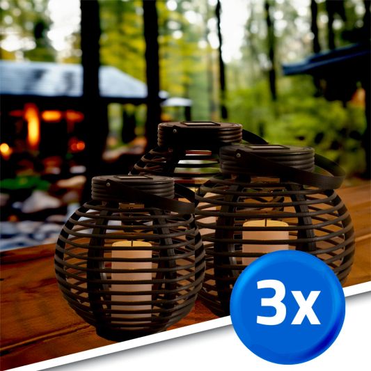 Solar Basket combideal 3 lampen op zonne energie