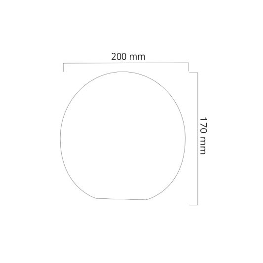 Solar bol lamp (20 cm) met afstandsbediening - Set van 2