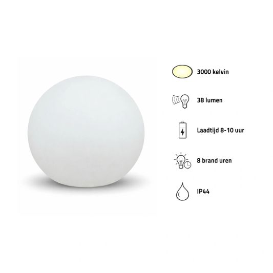 Solar bol lamp (20 cm) met afstandsbediening