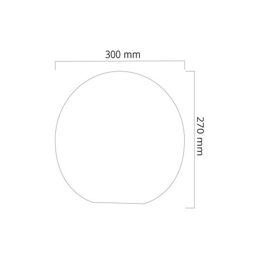 Solar bol lamp (30 cm) met afstandsbediening - Set van 2