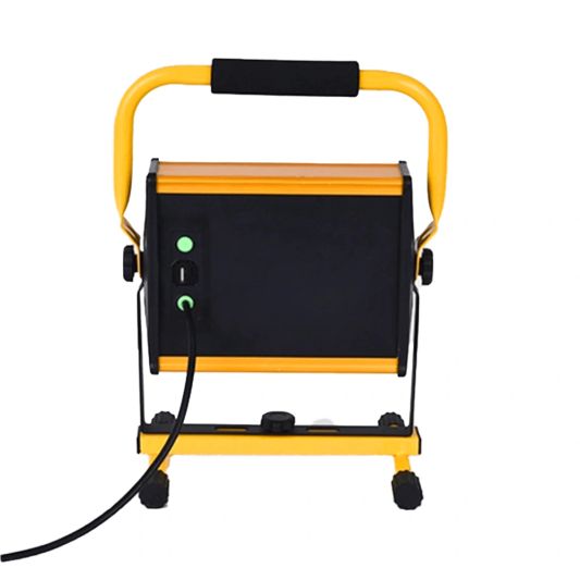 Solar bouwlamp op standaard mobiele verstraler met los zonnepaneel