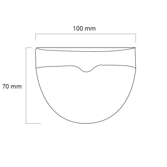 Solar buitenlamp Druppel wandlamp wit 6 leds zonne energie 2 stuks
