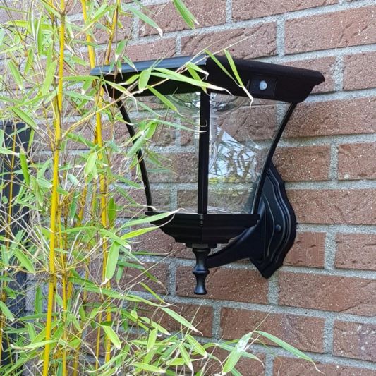 Solar buitenlamp London wandlamp op zonne energie