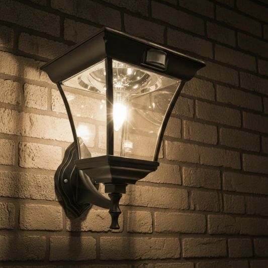 Solar buitenlamp London wandlamp op zonne energie