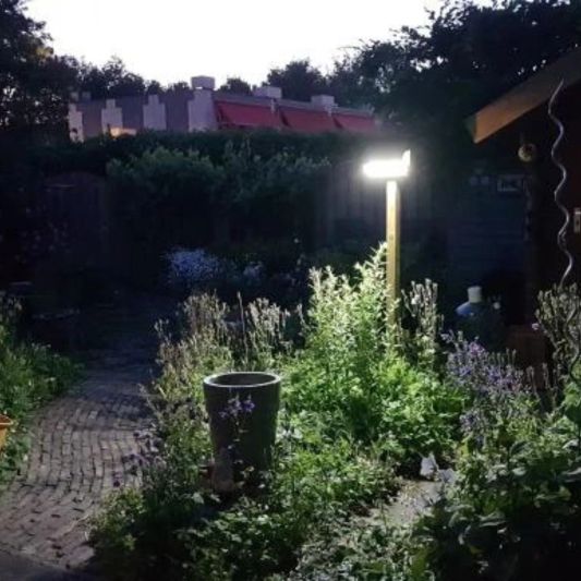 Solar buitenlamp wandlamp Motion IV met bewegingsmelder op zonne energie