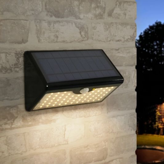 Solar buitenlamp wandlamp Motion IV met bewegingsmelder op zonne energie