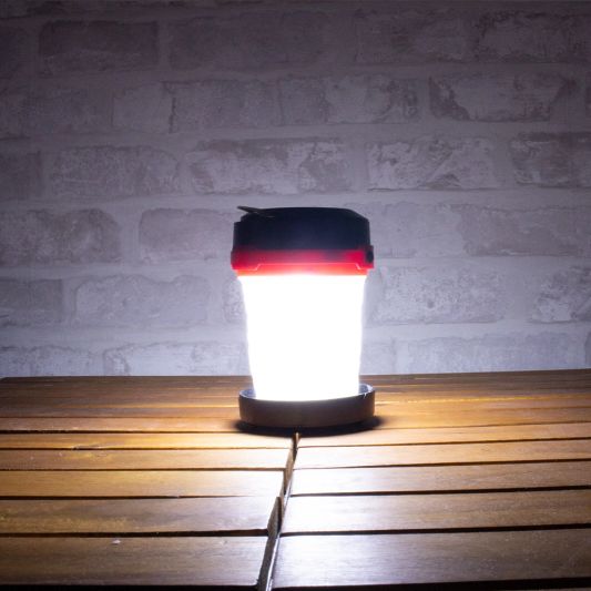 Solar camping lamp Explorer opvouwbaar met 2 lichtstanden op zonne-energie