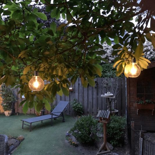 Solar filament lampen set van 2 Scoop met ophangklem