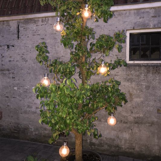 Solar filament lampen set van 2 Scoop met ophangklem