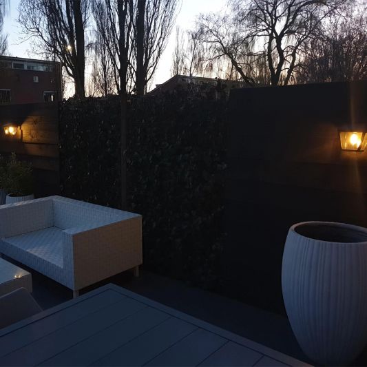 Solar filament LED wandlamp Noah op zonne energie