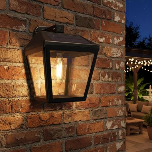 Solar filament LED wandlamp Noah op zonne energie