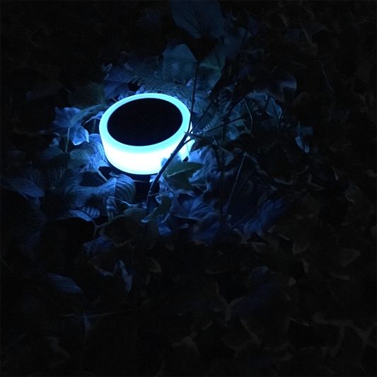 Solar grondspot Puck RGBW Multicolor en Warm Wit