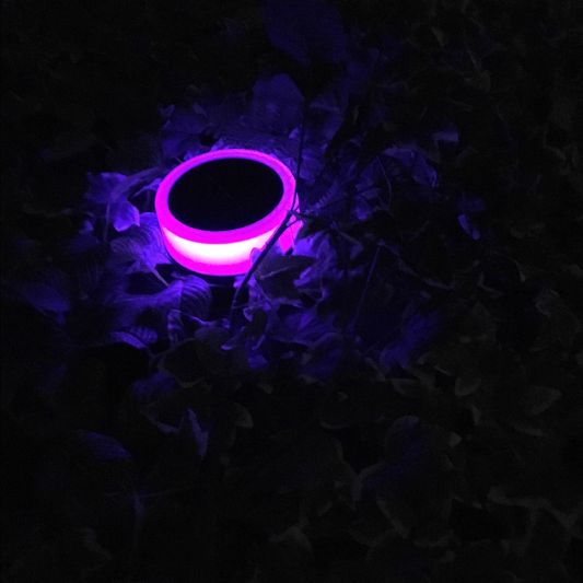 Solar grondspot Puck RGBW Multicolor en Warm Wit