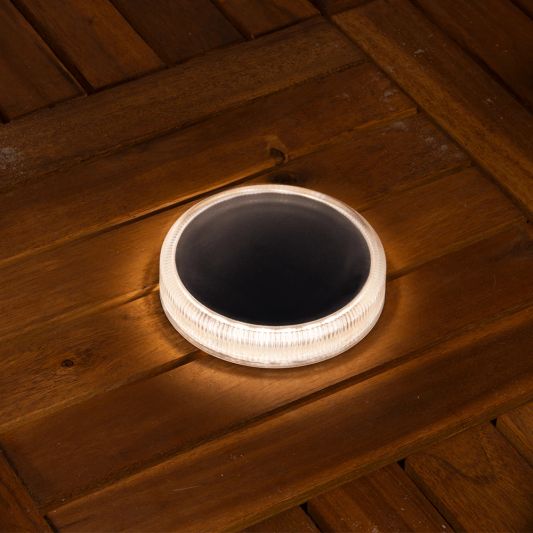 Solar grondspot Round op zonne energie voordeelset van 8 stuks