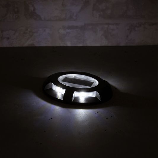 Solar grondspot Shield zwart op zonne energie