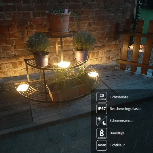 Solar grondspot Square op zonne energie