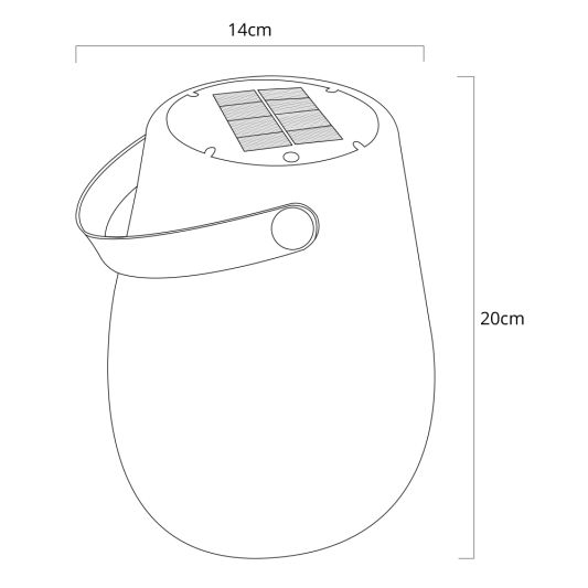 Solar hang- en tafellamp Odense op zonne-energie