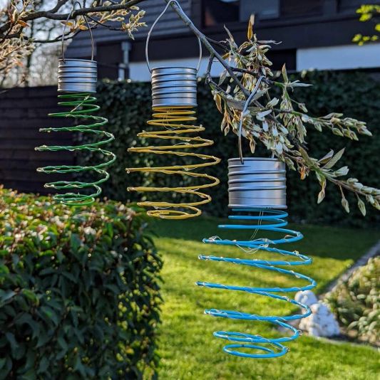 Solar hanglamp Fiesta op zonne energie - Set met meerdere kleuren