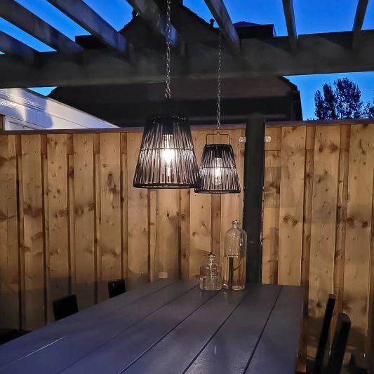 Solar hanglamp Firenze op zonne-energie - Met filament led lamp