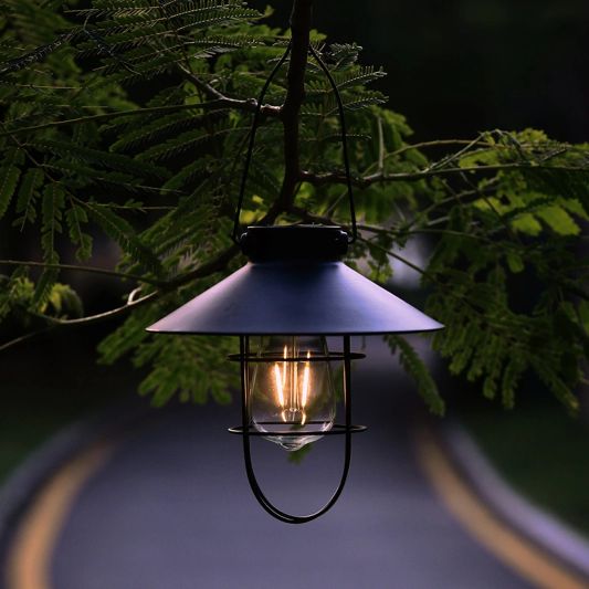 Solar hanglamp Harper op zonne-energie - Met filament led lamp