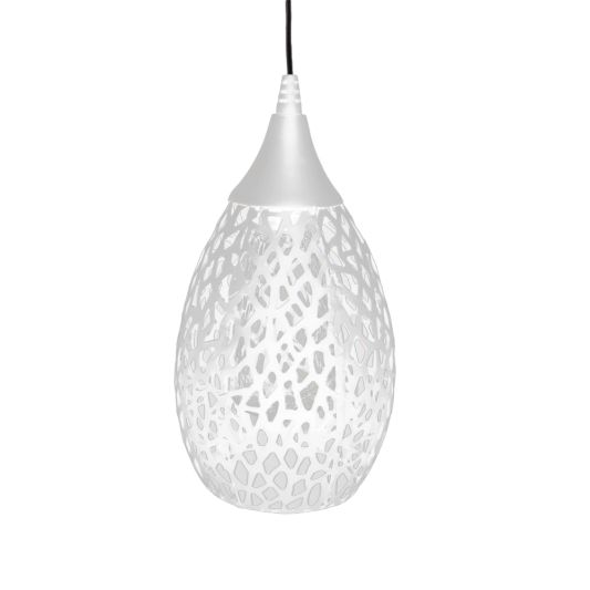 Solar hanglamp Saga White met schemersensor