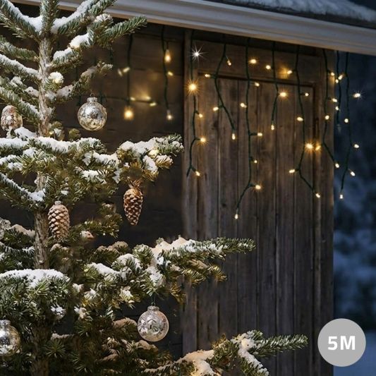 Solar kerst lichtsnoer Frost 200 leds
