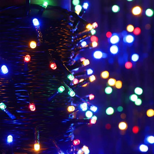 Solar kerstverlichting Holly - Solar feestverlichting met 100 leds - RGB