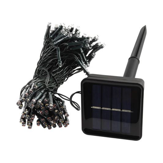 Solar kerstverlichting Holly - Solar feestverlichting met 100 leds - warm wit licht
