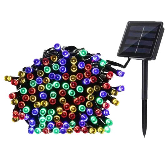 Solar kerstverlichting Holly - Solar feestverlichting met 100 leds - RGB