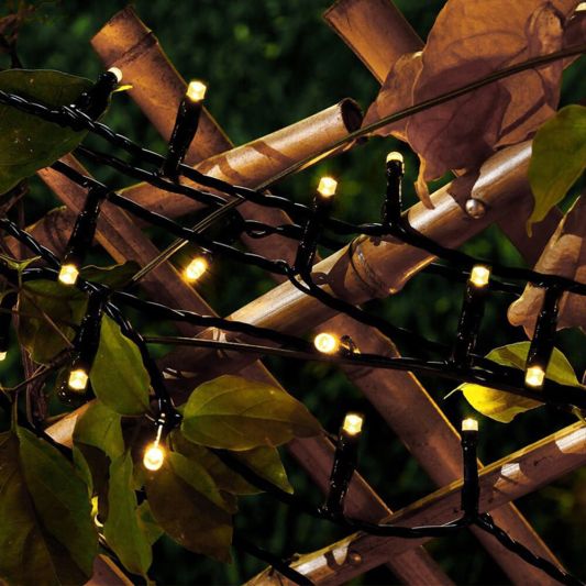 Solar kerstverlichting Holly - Solar feestverlichting met 200 leds - warm wit licht