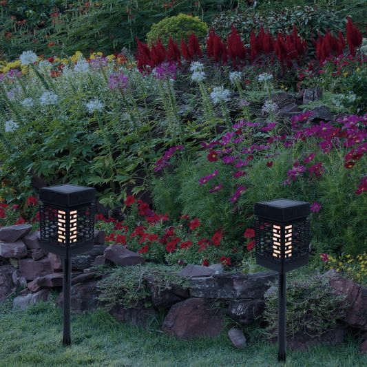 Solar lamp met vlameffect en insectenverdelger Spark