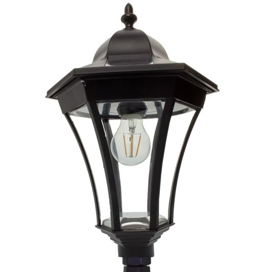 Solar lantaarn 2-lichts Sheffield hoog op zonne energie