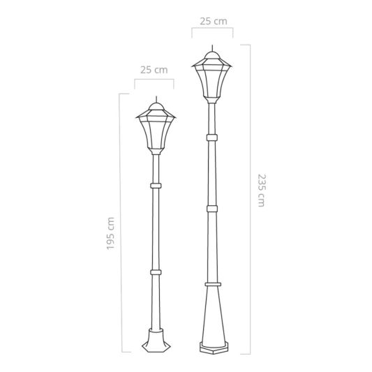 Solar lantaarn Sheffield hoog op zonne energie