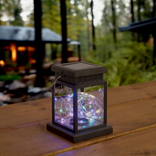 Solar Lantaarn Sterre decoratieve buitenlamp op zonne energie RGB multicolor