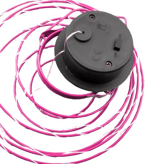 Solar LED hanglamp Fiesta Fuchsia op zonne energie
