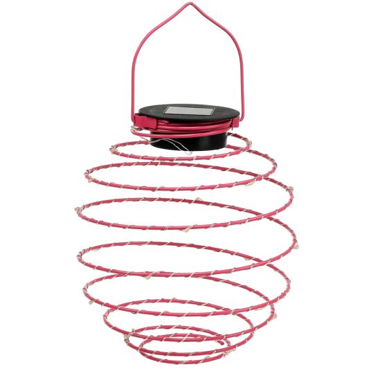 Solar LED hanglamp Fiesta Fuchsia op zonne energie