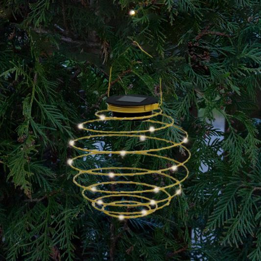 Solar LED hanglamp Fiesta Yellow op zonne energie