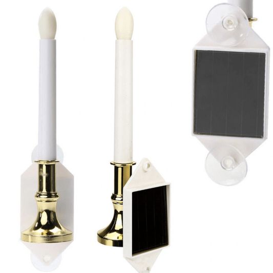 Solar led kaarsen met schemersensor voor binnen