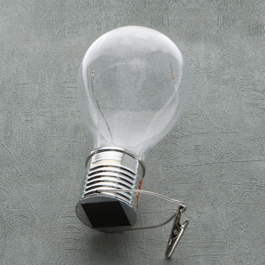 Solar LED lamp Eddy gloeilamp deco - set van 4 - op zonne energie