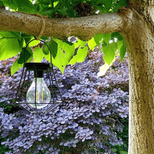 Solar LED lamp Vogue zwarte buitenlamp op zonne energie